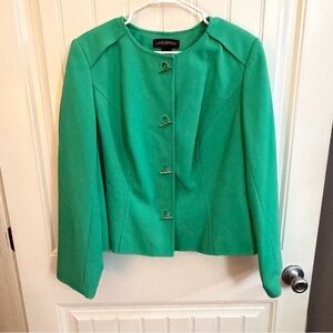 Lane Bryant Green Top Plus Size 18 Casual Blouse